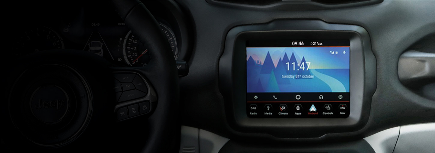 Nowy Jeep® Renegade 4xe Hybrid Plug In Technologia Uconnect™